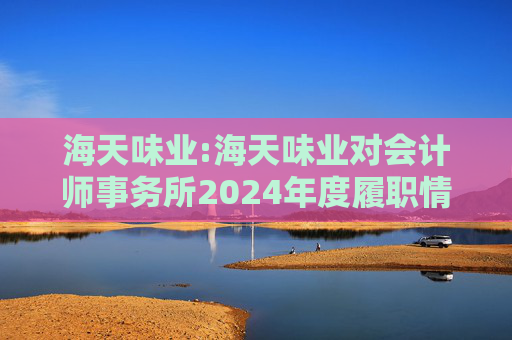 海天味业:海天味业对会计师事务所2024年度履职情况评估报告