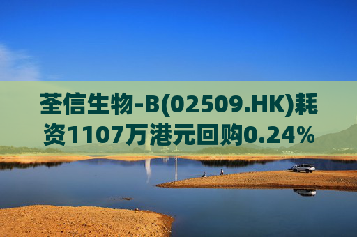 荃信生物-B(02509.HK)耗资1107万港元回购0.24%股份
