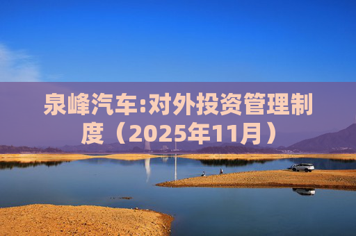 泉峰汽车:对外投资管理制度（2025年11月）