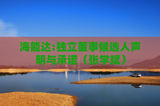 海能达:独立董事候选人声明与承诺（张学斌）