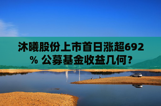 沐曦股份上市首日涨超692% 公募基金收益几何？