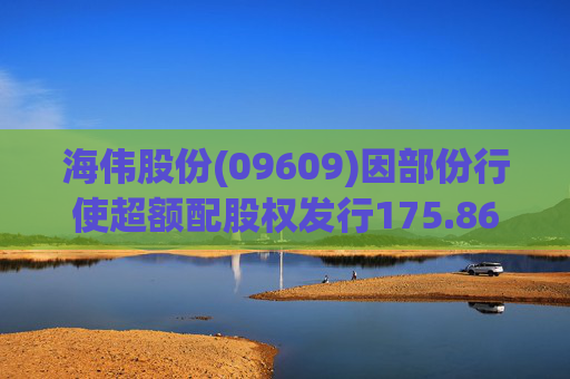 海伟股份(09609)因部份行使超额配股权发行175.86万股  第1张