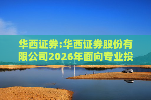 华西证券:华西证券股份有限公司2026年面向专业投资者公开发行公司债券（第一期）信用评级报告  第1张