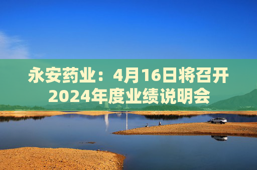 永安药业：4月16日将召开2024年度业绩说明会  第1张