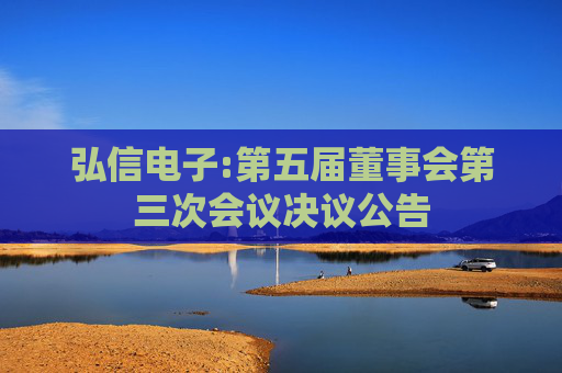 弘信电子:第五届董事会第三次会议决议公告