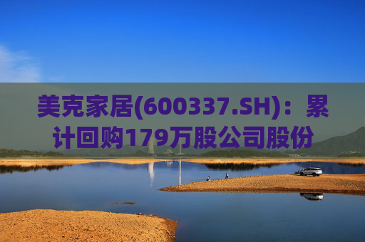 美克家居(600337.SH)：累计回购179万股公司股份