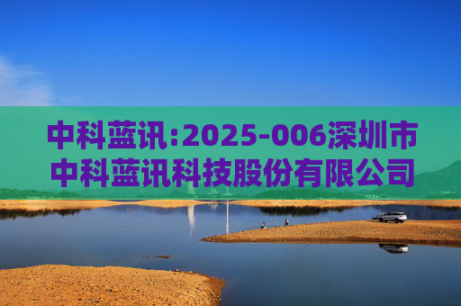中科蓝讯:2025-006深圳市中科蓝讯科技股份有限公司投资者关系活动记录表  第1张