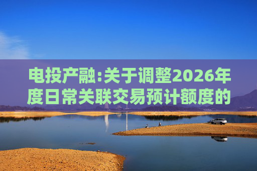 电投产融:关于调整2026年度日常关联交易预计额度的公告