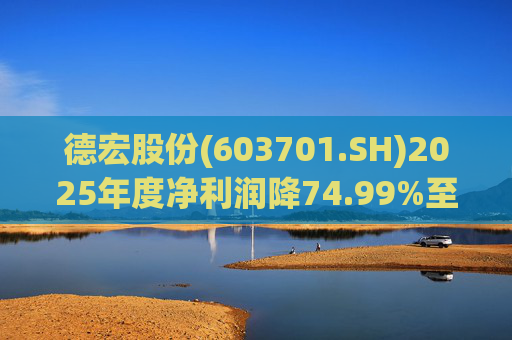 德宏股份(603701.SH)2025年度净利润降74.99%至1153.69万元