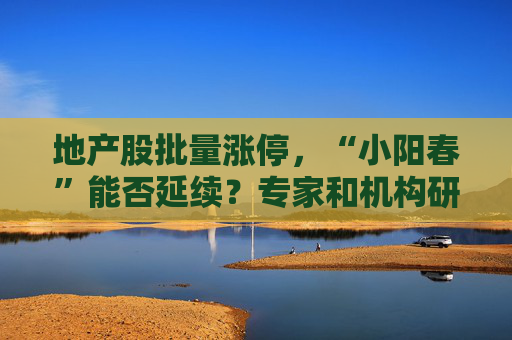 地产股批量涨停，“小阳春”能否延续？专家和机构研判来了