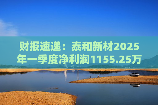 财报速递：泰和新材2025年一季度净利润1155.25万元  第1张