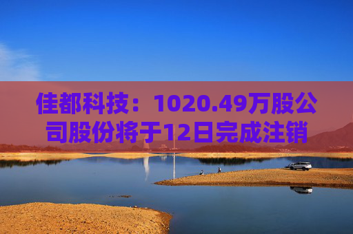 佳都科技:1020.49万股公司股份将于12日完成注销 第1张 佳都科技:1020.49万股公司股份将于12日完成注销 第1张