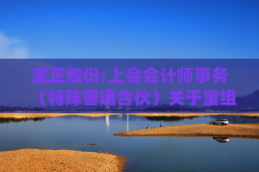 至正股份:上会会计师事务(特殊普通合伙)关于重组问询函的回复(上会业函字(2025)第739号)