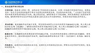 原油周报：原油价格大幅波动，地缘仍是市场焦点