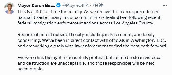 加州因联邦移民执法引发骚乱升级 特朗普部署2000名国民警卫队 洛杉矶市长发声 第1张 加州因联邦移民执法引发骚乱升级 特朗普部署2000名国民警卫队 洛杉矶市长发声 第1张