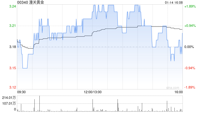 潼关黄金获蒋薇增持50万股 每股作价3.16港元  第1张